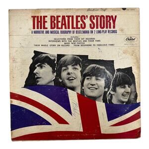 The Beatles Story Documentary Vinyl Record Capital TBO 2222 1964 2-LP Mono G/G‎